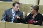 269.Антон и Алина Кабаева на заседании Госдумы, Москва, 8 сентября 2010г.